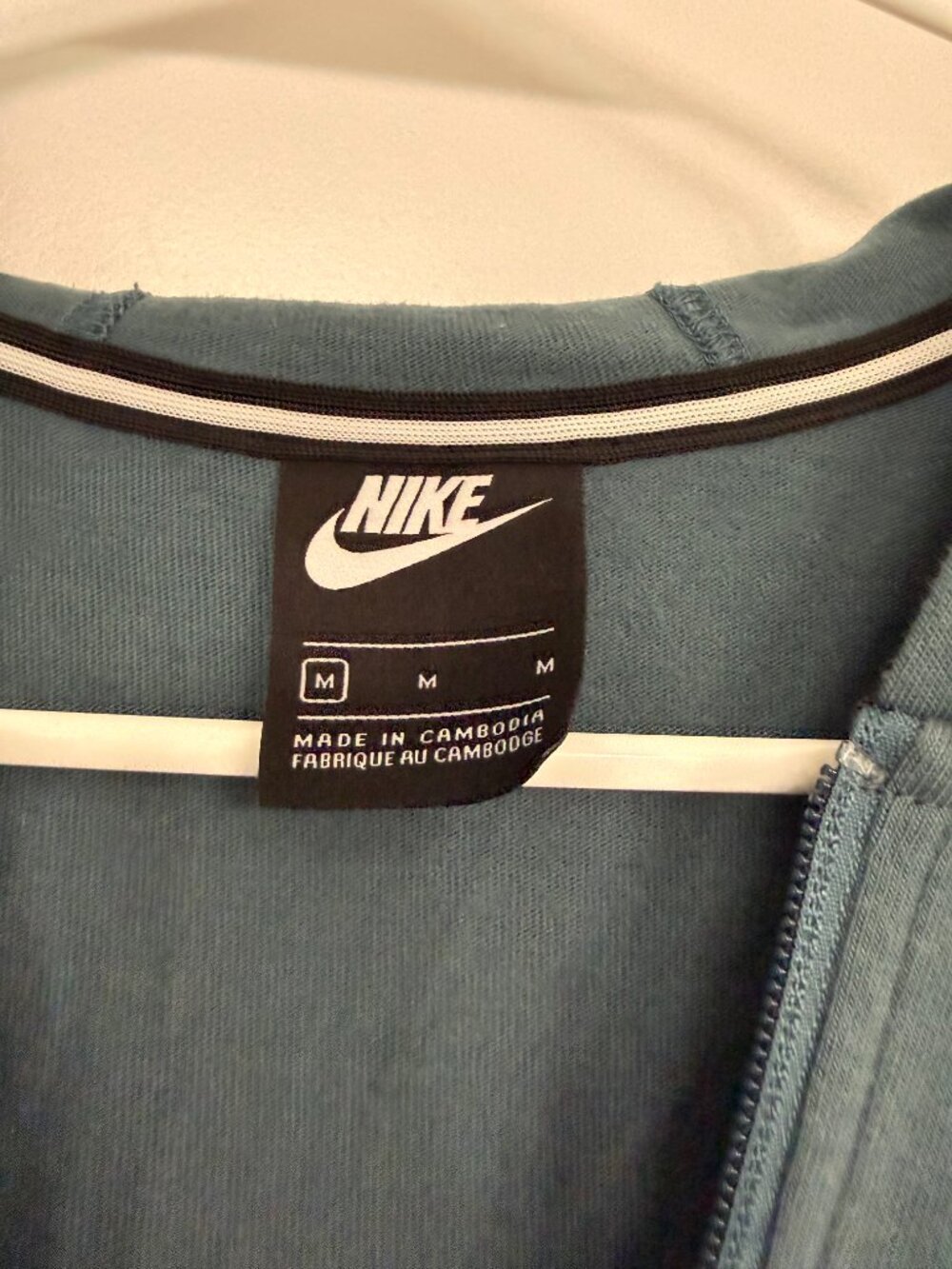 Nike Teal Blue Full-Zip Hoodie Women’s M - Picture 4 of 6